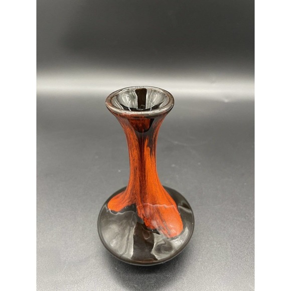 Jasper Alberta Drip Vase Sculptured Art Pottery Bud Vase 5” Vintage - Picture 2 of 8